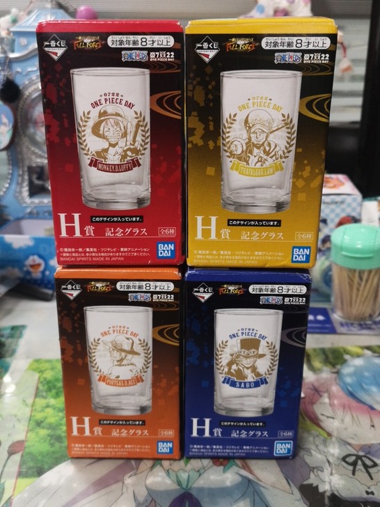 正版海贼王 一番赏 和之国 H赏 玻璃杯全...