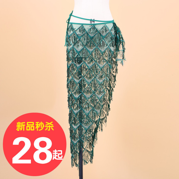 肚皮舞练功服2020东方舞初学者演出长裙印...