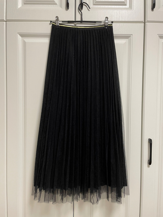 高腰网纱裙中长款百褶仙女蓬蓬裙A字时尚显瘦...