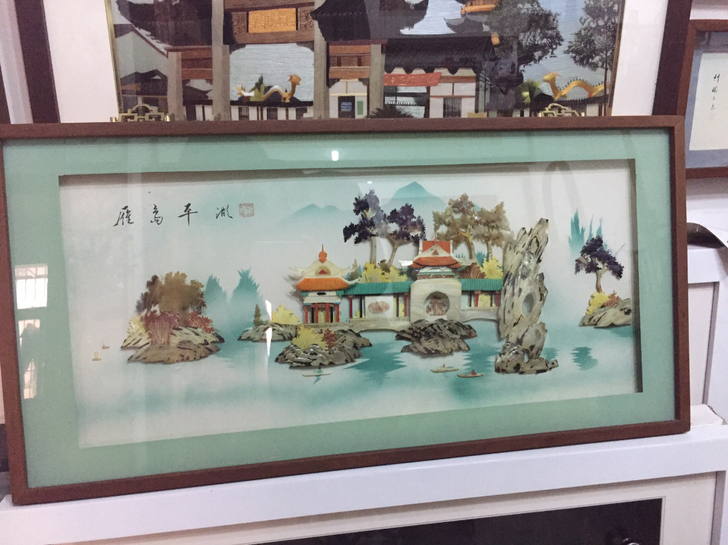 天然贝壳雕刻画 580 元 70年代