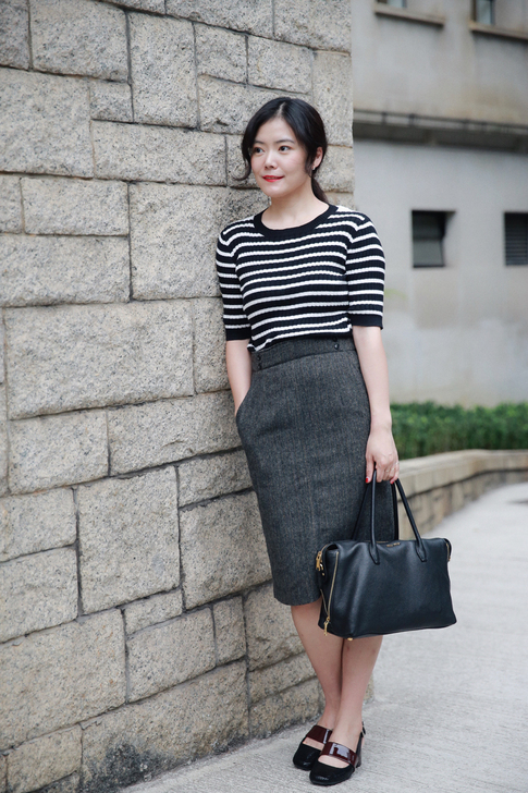 林默默2019高性价比线 优雅显瘦的人字纹...