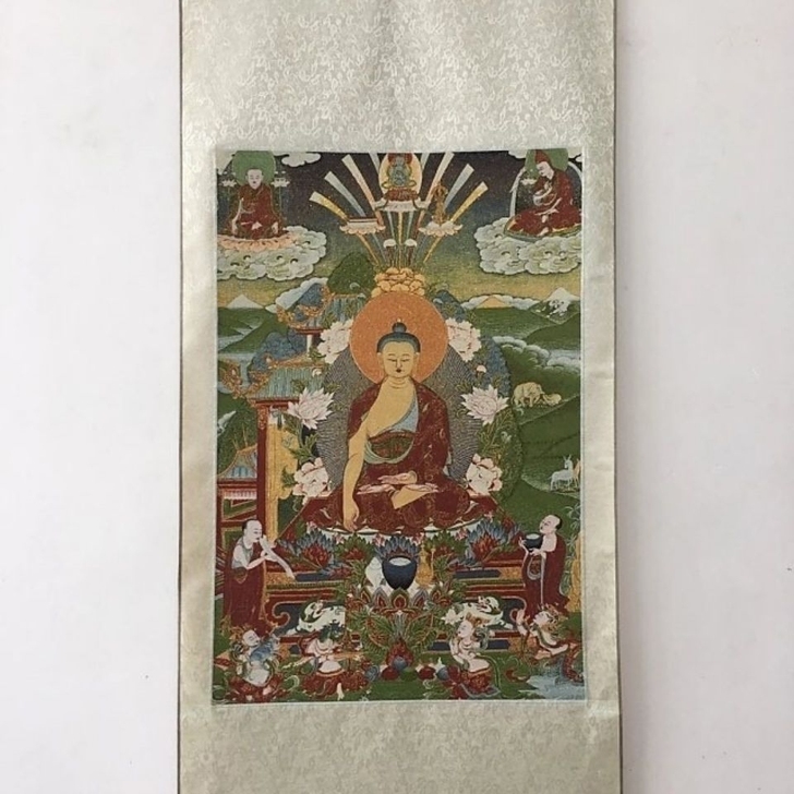 急 转让 以前到西藏玩买的 释迦牟尼佛刺绣...