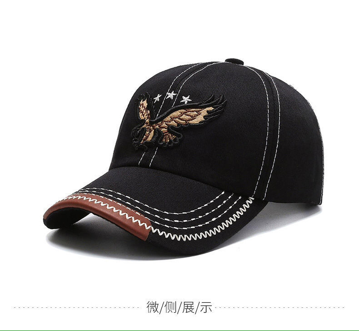 帽子男士春夏季防晒鸭舌帽，韩版潮休闲百搭刺...