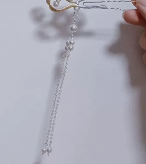 【新品白菜缠花】云花流苏发钗 灵感源自水清...