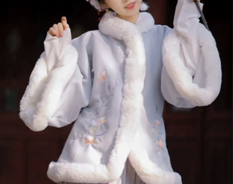 明制汉服冬全套过年拜年服三件套女中国风秋古...