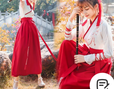 汉服女中国风仙气飘逸超仙古风汉元素夏装齐胸...