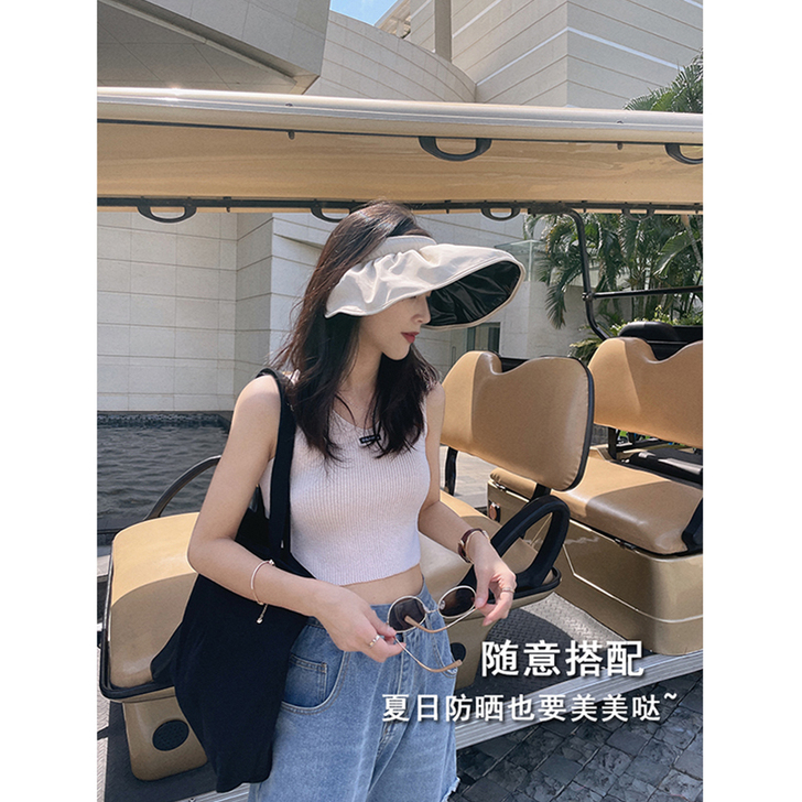 今年很火的遮阳帽，一共用了两次就挂起来了，...