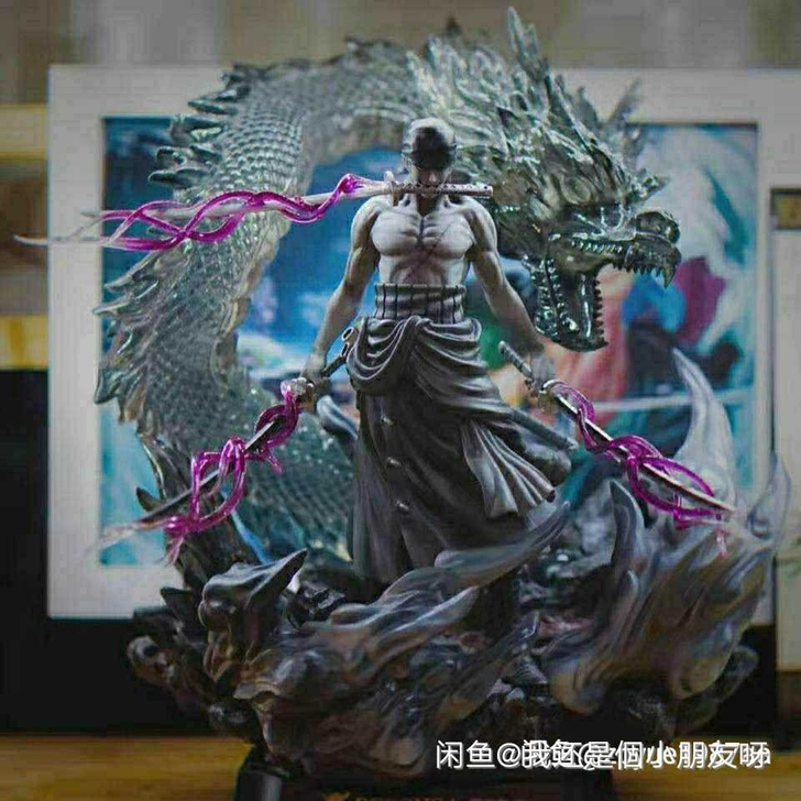 【精品全系海贼王超大手办】火拳路飞艾斯索隆...
