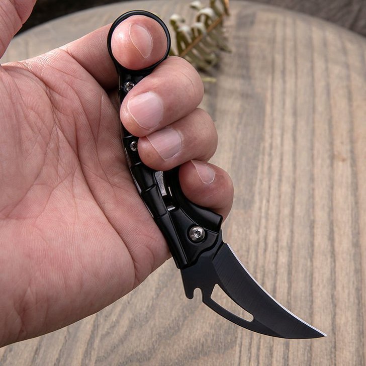 无锁户外折叠刀高硬度锋利小刀防身迷你便携随...