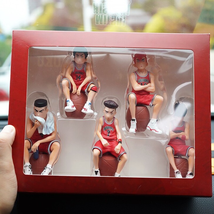 套装5款灌篮高手摆件湘北五虎赤木刚宪 樱木...