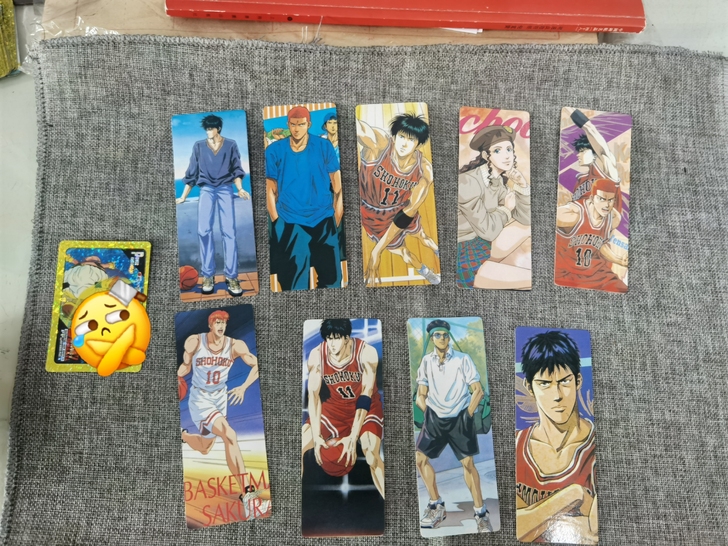 灌篮高手长形卡片,不可贴,一共9张,二三十...