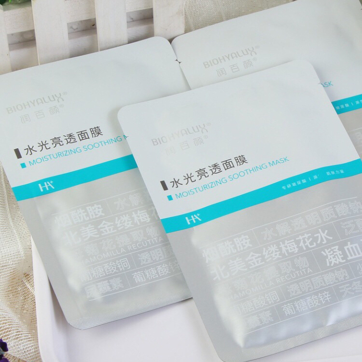 润华熙百颜蜂巢玻尿酸水光透亮肉肉面膜5片