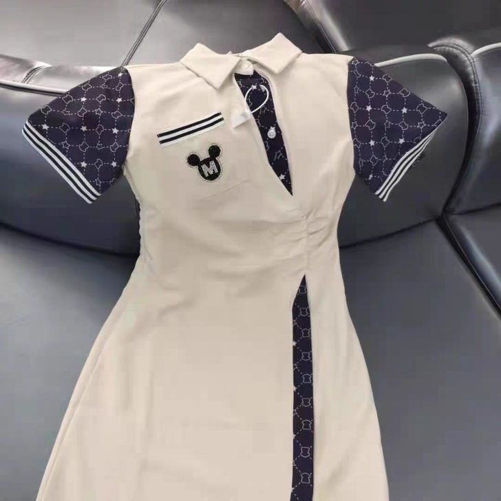 【原创】法式polo连衣裙女夏2021年新...