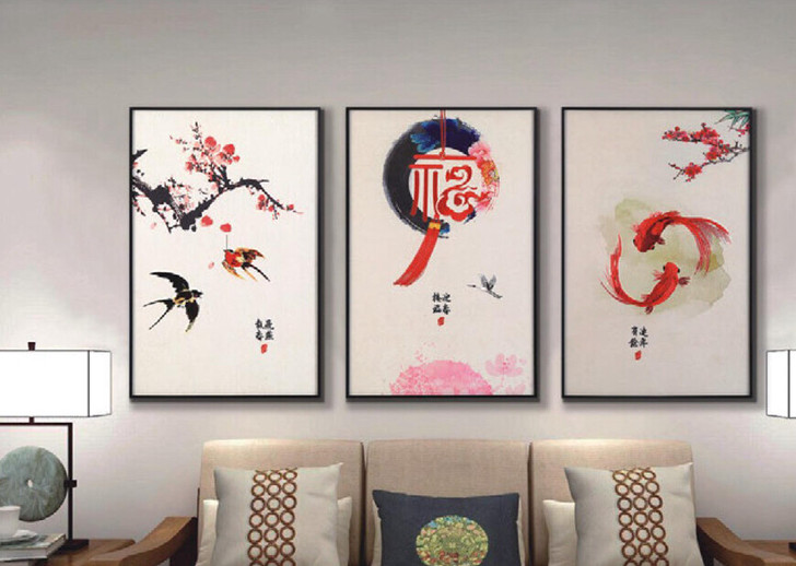 全新装饰挂画，皮革刺绣画古色古香，装饰画现...