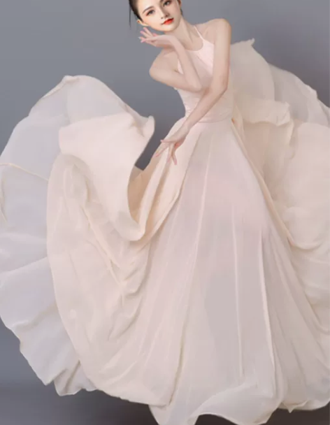 大摆舞裙720度女飘逸现代芭蕾舞蹈服