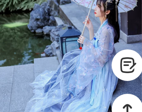 花神芙汉服女中国风古装学生齐腰齐胸襦裙春夏...
