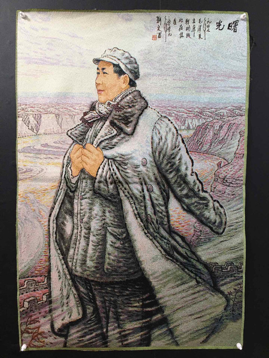 伟人正面像刺绣画，尺寸：60＊90厘米