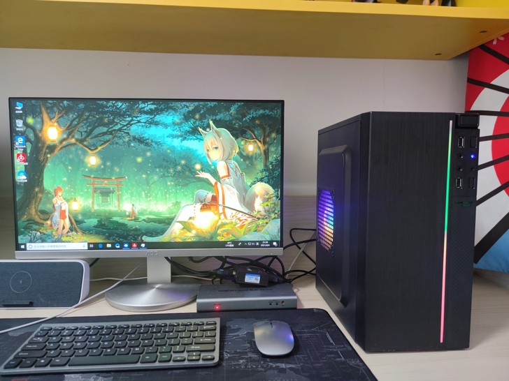 电脑主机，华硕主板 4G内存120G固态硬盘