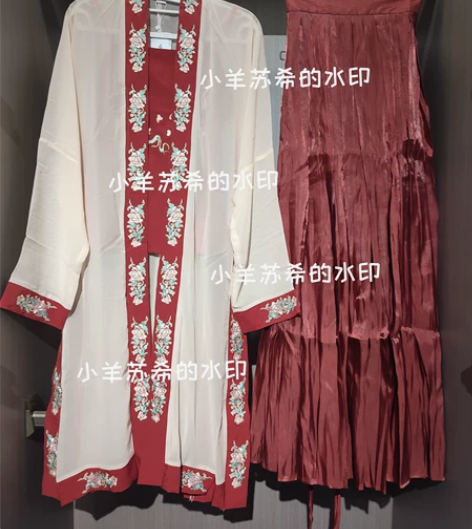 云芳晴洛花裳宋制汉服女正品原创宋制长褙子吊...