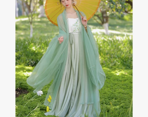 觅青汉服女正品原创中国风春秋季超仙唐制齐胸...