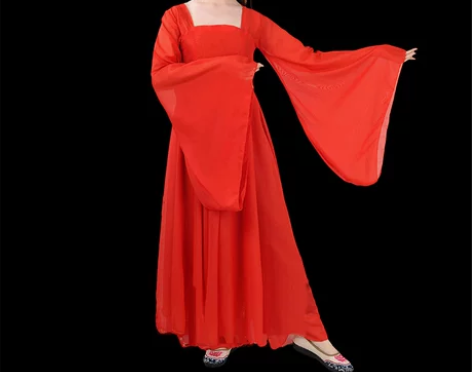 凉凉舞蹈古典演出服女广袖流仙裙古装汉服仙女...