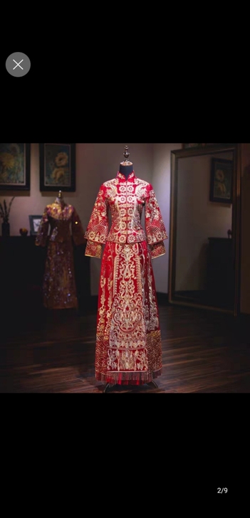 卡兰蜜秀禾敬酒婚服，xxl号，只穿过一次，...