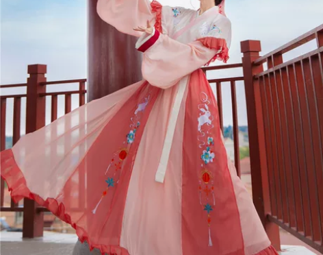 原创晋制汉服女中国风齐腰交领襦裙白菜正版超...