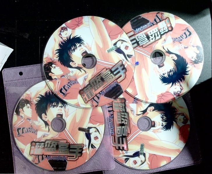 DVD  灌篮高手  4张碟
