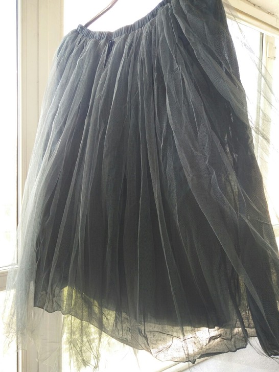 全新纯棉网纱蓬蓬裙