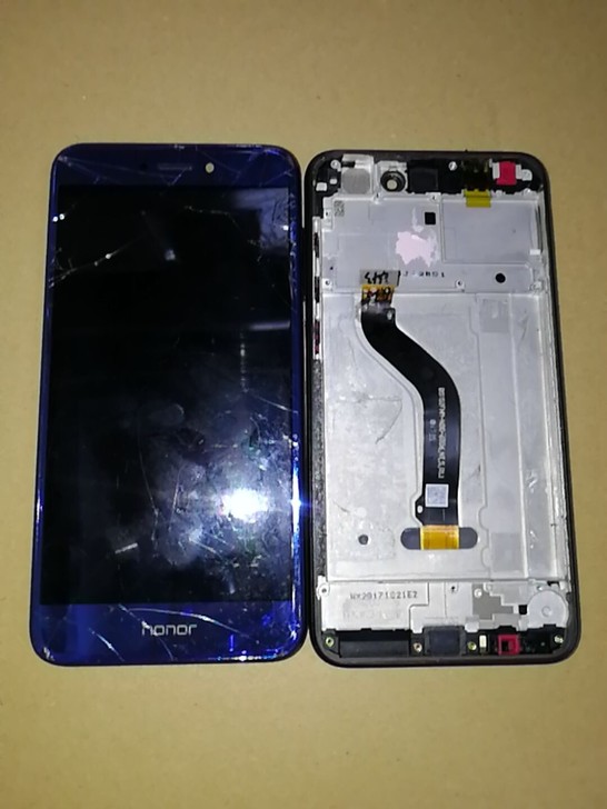 荣耀8青春版外爆盖板旧屏幕 华为荣8青春拆...