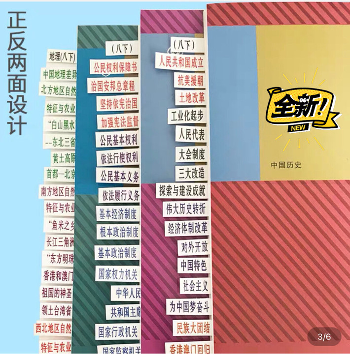 初中历史政治开卷目录贴，让考试轻松拿下