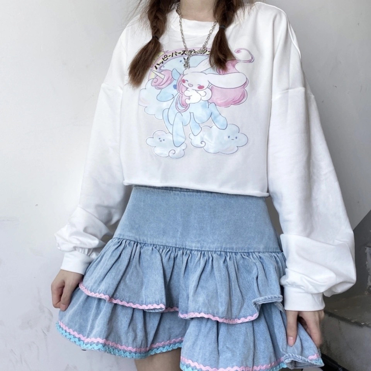 牛仔蓬蓬裙