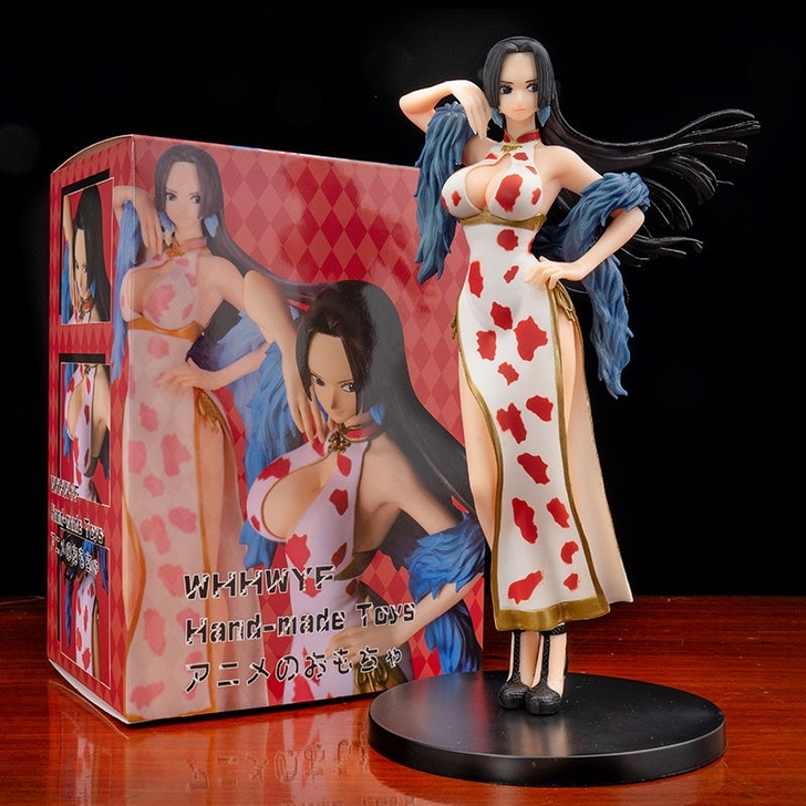 海贼王甜心风格蛇姬女帝汉库克旗袍手办模型摆...