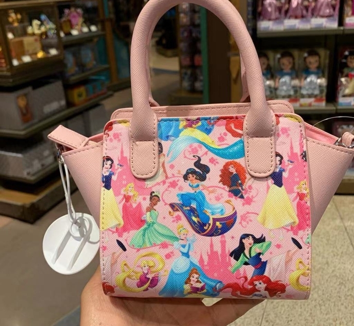 上海迪士尼国内代购灰姑娘睡美人白雪公主单肩...