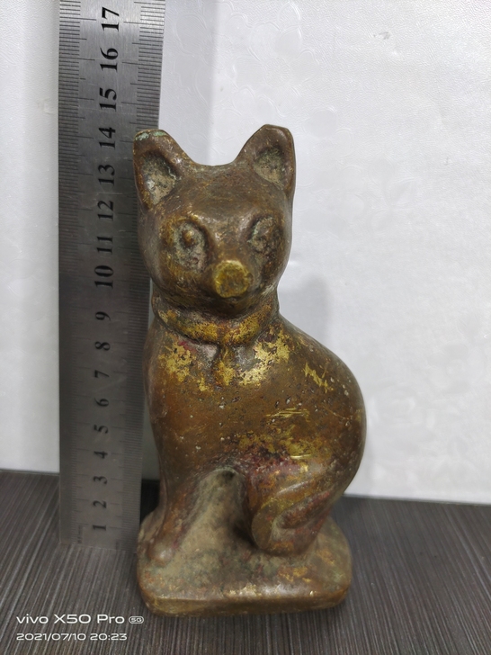 鎏金动物镇纸摆件，非常厚重