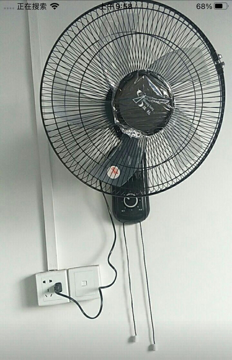 双航壁扇壁挂式家用电风扇挂墙壁大风力台式摇...