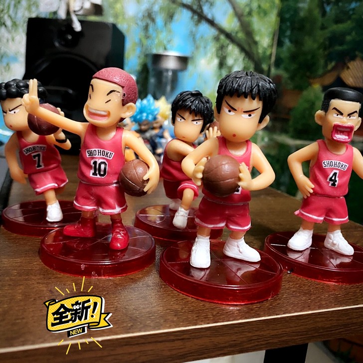 19元五个一套 灌篮高手Q版手办模型动漫摆...