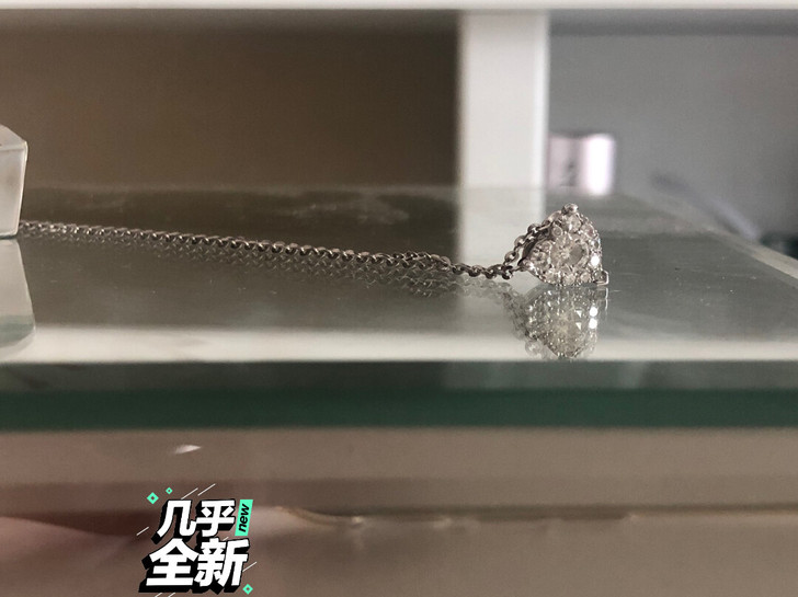 千叶专柜 一克拉心形钻石项链