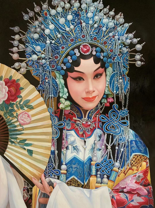 京剧花魁 .系列作品 微喷油画 材质:防...