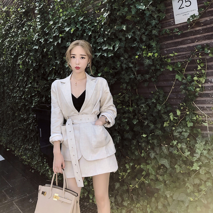 ByYou 春季网红小西装外套休闲套装女高...