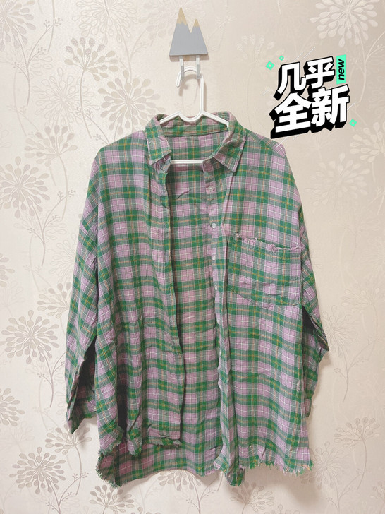 范智乔格子衬衣衬衫