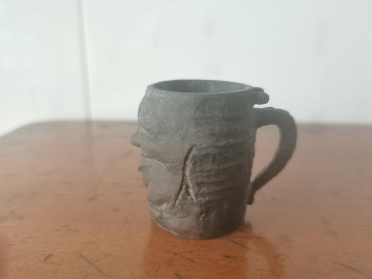 海外回流工艺品，纯铜酒杯子，颇有年代感，包...