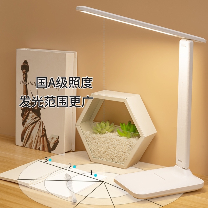 全新未拆封台灯lED折叠卧室宿舍书桌月阅读...