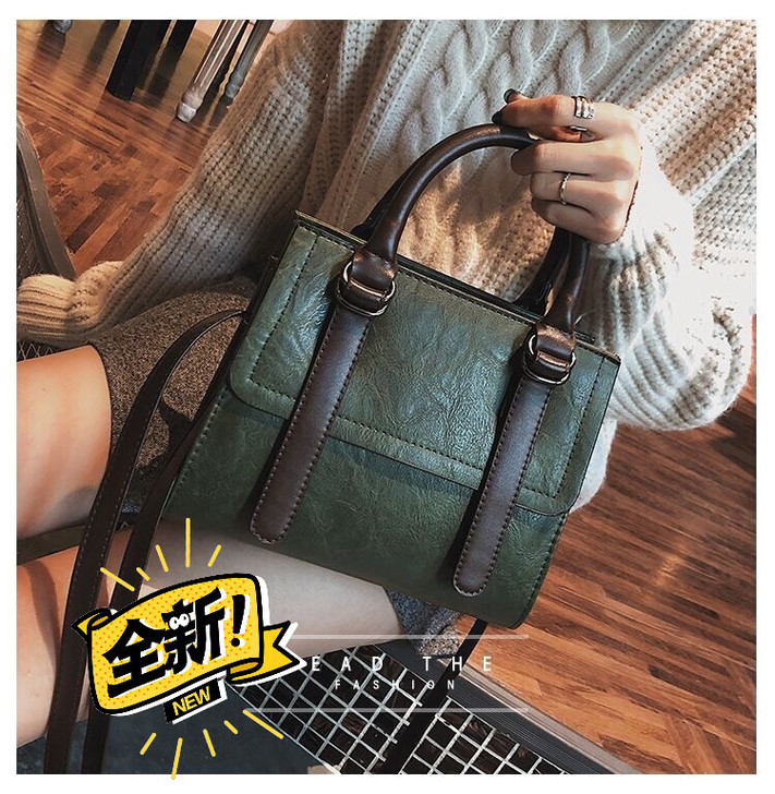 手提女包时尚女包韩版复古包单肩斜挎包ins...
