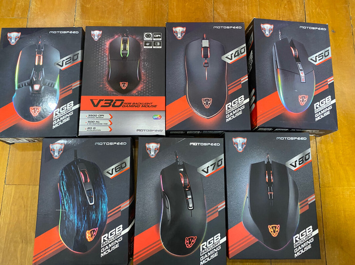 全新摩豹V系列变色游戏高端鼠标