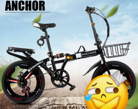 飞鸽铁锚折叠自行车16寸20寸变速减震碟刹...