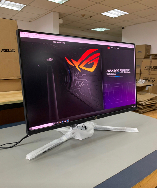 ROG PG329Q电竞游戏显示器 旋转升降
