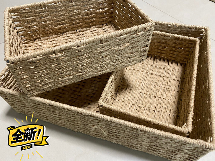 全新编织收纳筐