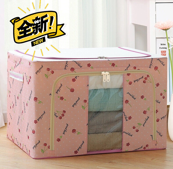 【清仓处理】72L大号收纳箱装衣服牛津布纺...