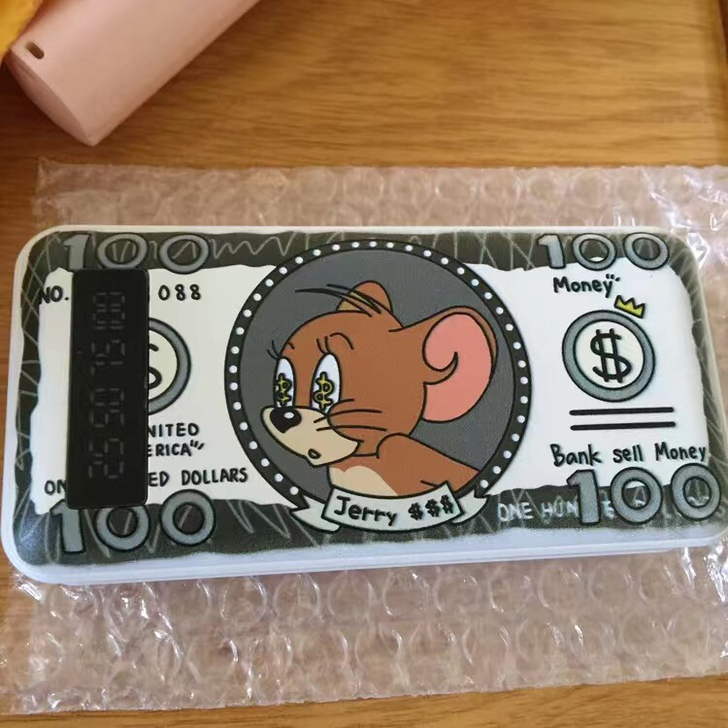 南极人快充自带线20000毫安充电宝大容量...